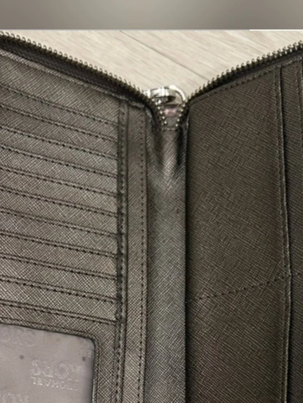 Michael Kors Jet Set Travel Continental Wristlet Wallet Metallic Bronze